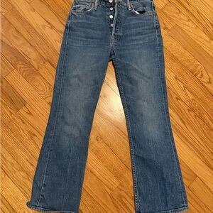 MOTHER Flare & Wide Leg Jeans in Classic Blue